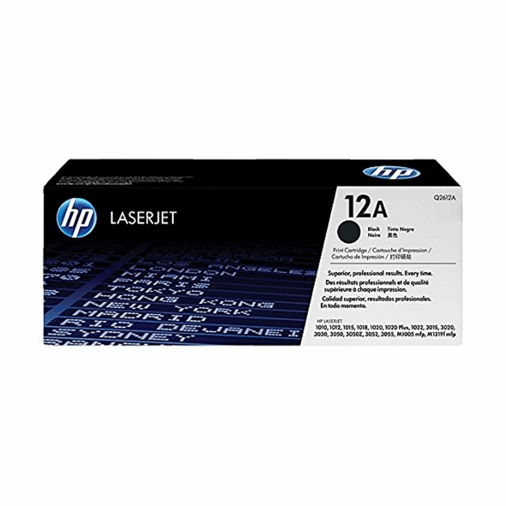 HP 12A Black Original LaserJet Toner Cartridge IT World