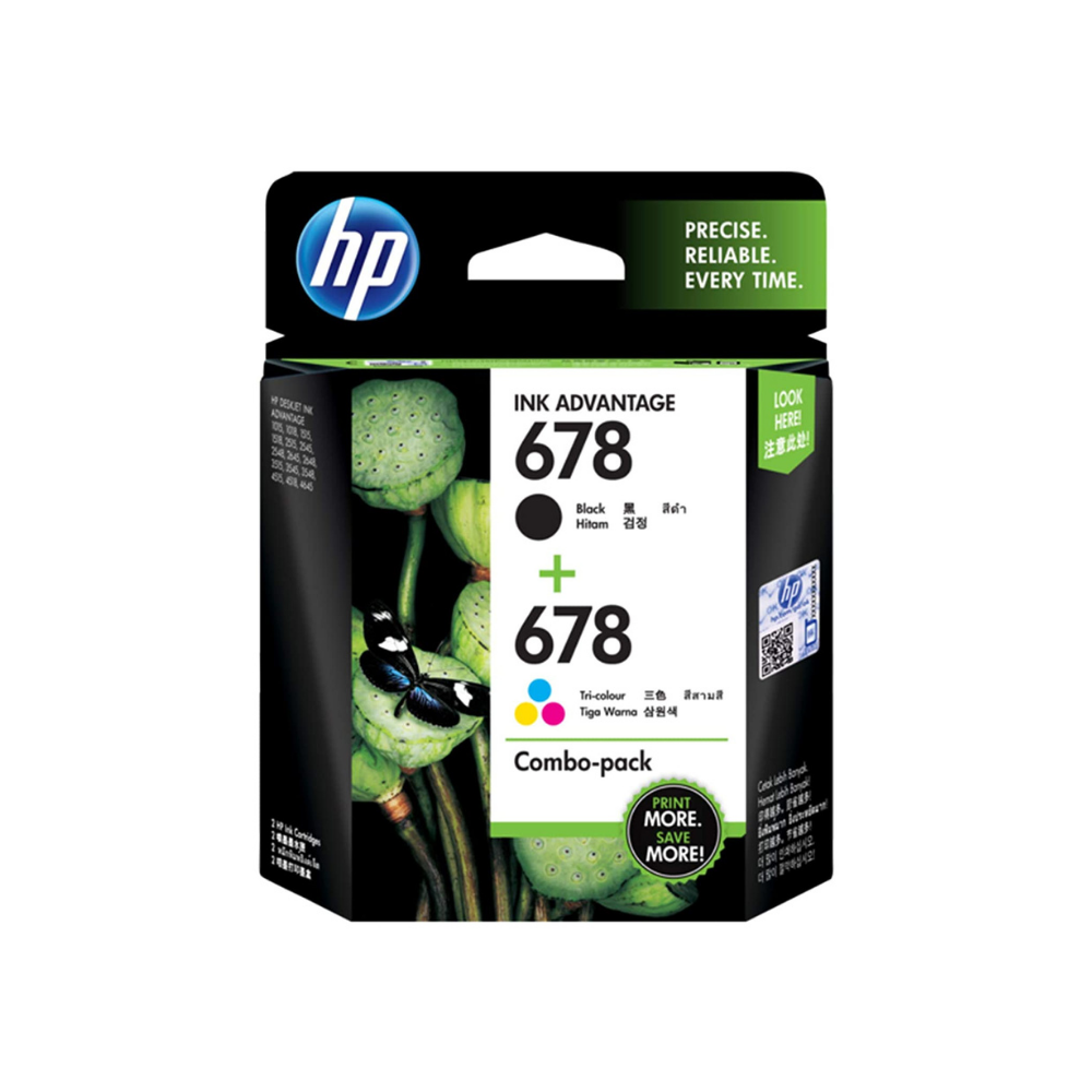 HP 678 2-pack Black/Tri-color Original Ink Advantage Cartridges IT World